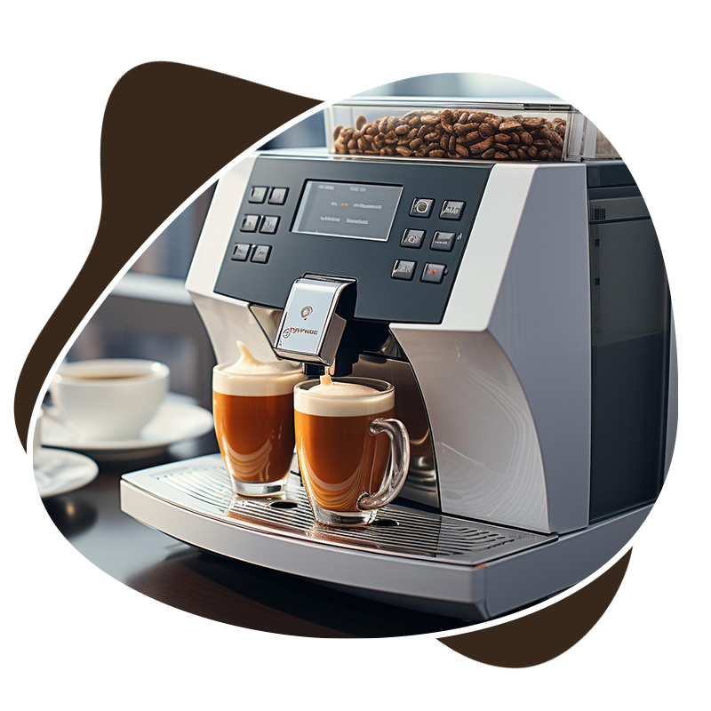 Máquina de Café com Grãos de café